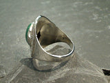 Size 8 Malachite, Sterling Silver Ring