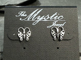 Sterling Silver Butterfly Stud Earrings