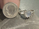 Size 5.25 Moonstone, Sterling Silver Ring