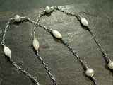19" - 20" Pearl, Mother of Pearl, Sterling Silver Necklace