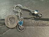 Blue Topaz, Sterling Silver Earrings