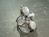 Size 6 Moonstone, Sterling Silver Ring