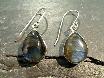 Labradorite, Sterling Silver Earrings