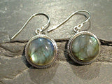 Labradorite, Sterling Silver Earrings