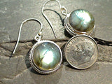 Labradorite, Sterling Silver Earrings