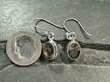 Smokey Quartz, Sterling Silver Small Earrings