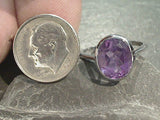 Size 6 Amethyst, Sterling Silver Ring