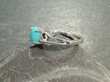 Size 7 Turquoise, Sterling Silver Ring