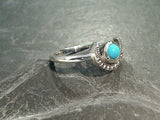 Size 5.5 Turquoise, Sterling Silver Ring