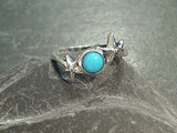 Size 7.5 Turquoise, Sterling Silver Starfish Ring