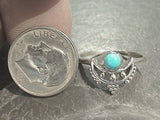 Size 10.25 Turquoise, Sterling Silver Ring