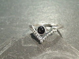 Size 5.25 Black Onyx, Sterling Silver Ring