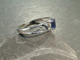 Size 10.25 Kyanite, Rhodium Plated Sterling Silver Ring