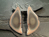 Imperial Jasper, Sterling Silver Extra Large Earrings