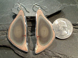 Imperial Jasper, Sterling Silver Extra Large Earrings