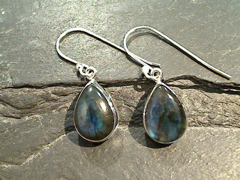 Labradorite, Sterling Silver Earrings