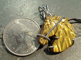 Tiger's Eye, Sterling Silver Horse Head Pendant