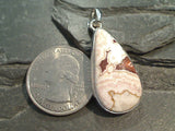 Rosetta Lace Agate, Sterling Silver Pendant