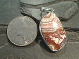 Rosetta Lace Agate, Sterling Silver Pendant