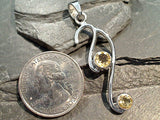 Citrine, Sterling Silver Pendant