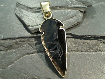 Obsidian Arrowhead, Alchemia Pendant