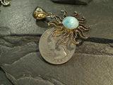 Larimar, Alchemia Sun Pendant