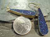 Druzy Quartz, Alchemia Long Earrings