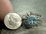 Size 10 Blue Topaz, Sterling Silver Ring