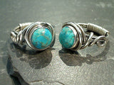 Size 9 Turquoise, Sterling Silver Ring