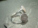 Size 7 Druzy Quartz, Sterling Silver Ring