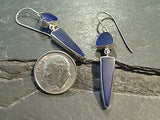 Sea Glass, Sterling Silver Earrings