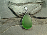 Sea Glass, Sterling Silver Pendant