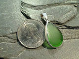 Sea Glass, Sterling Silver Pendant