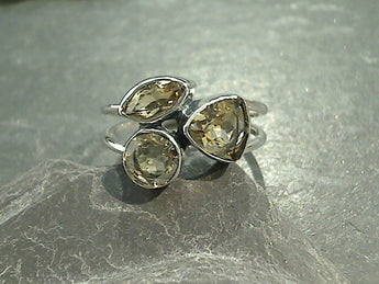 Size 6 Citrine, Sterling Silver Ring