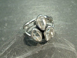 Size 10 Herkimer Diamond, Sterling Silver Ring