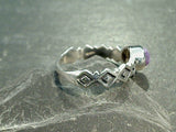 Size 8 Charoite, Sterling Silver Ring