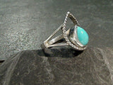 Size 6 Mexican Turquoise, Sterling Silver Ring