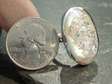 Size 8 Druzy Quartz, Sterling Silver Ring