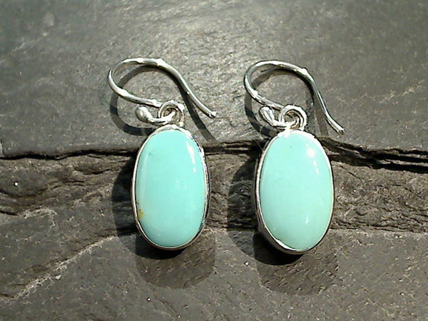 Turquoise, Sterling Silver Earrings