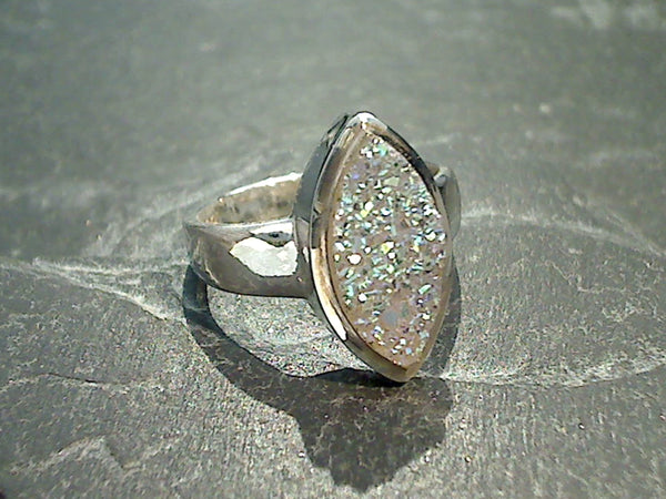 925S Druzy Quartz Gemstone & Moon Rings orders