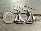 Sterling Silver Sailboat Earrings