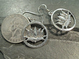 Sterling Silver Lotus Earrings