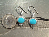 Turquoise, Sterling Silver Earrings