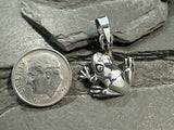 Sterling Silver Small Frog Pendant