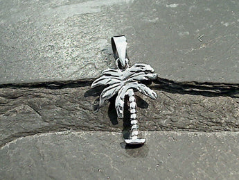 Sterling Silver Small Palm Tree Pendant