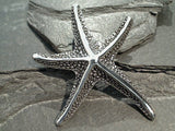 Sterling Silver Large Starfish Pendant