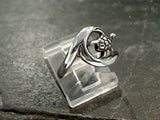 Size 7 Sterling Silver Sea Turtle Wave Ring