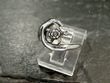 Size 4.75 Sterling Silver Sea Turtle Wave Ring