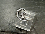 Size 6 Sterling Silver Sea Turtle Wave Ring