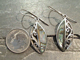 Abalone, Sterling Silver Earrings